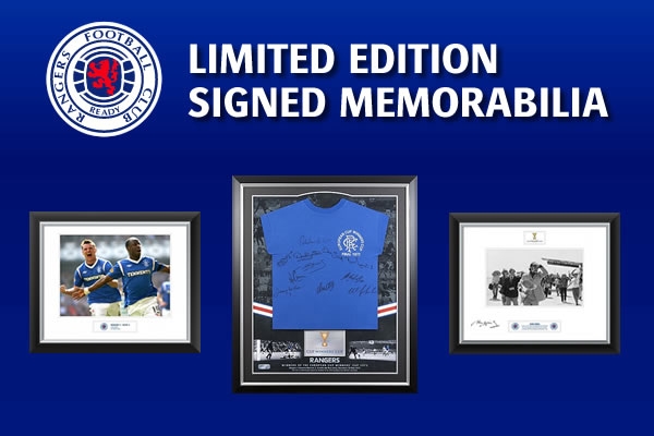 rangers signed shirt