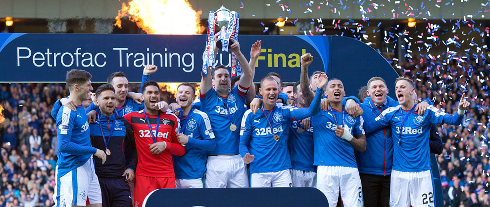 Image result for rangers win petrofac cup