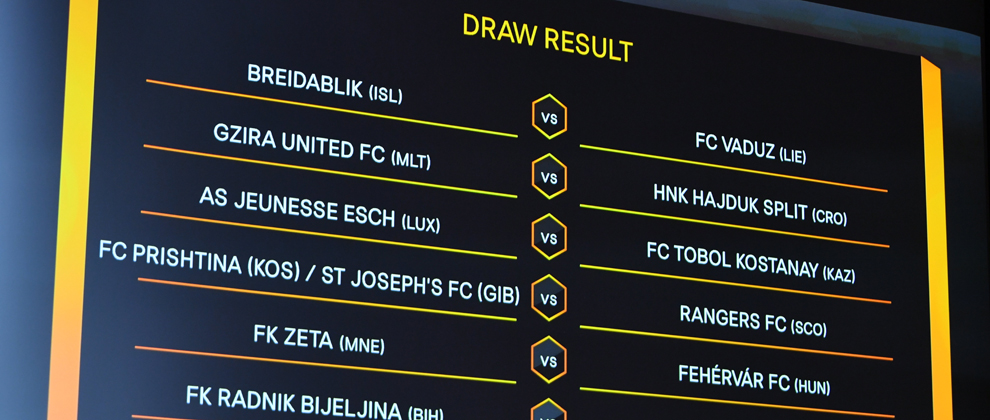 Europa League Draw Rangers Football Club Official Website