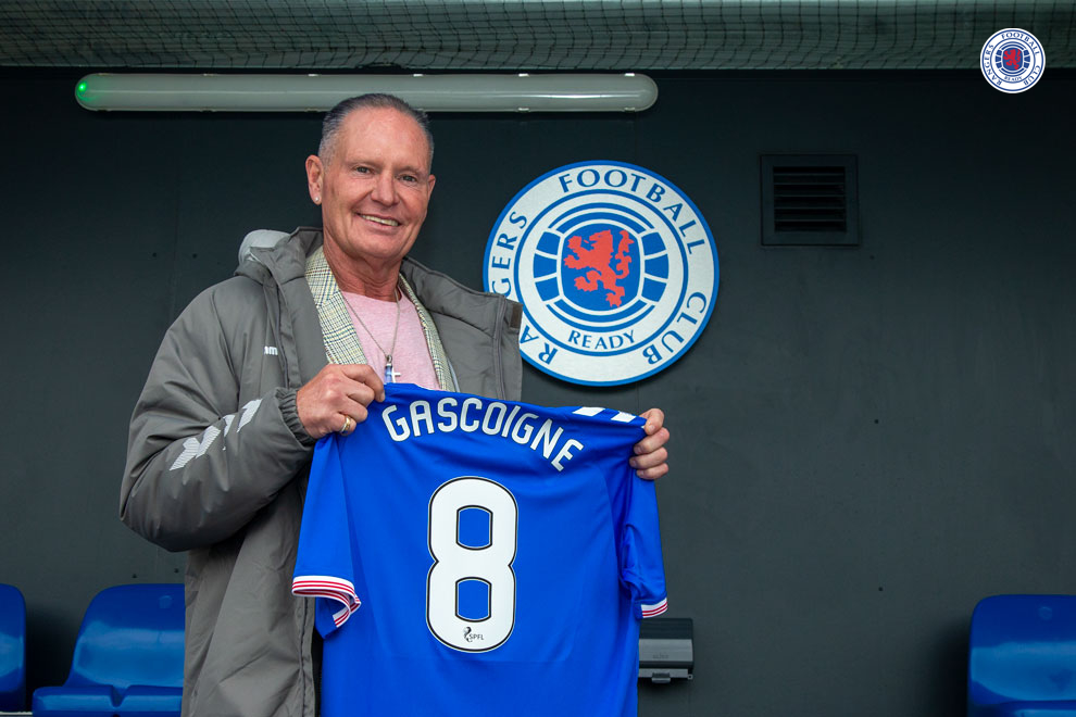 Gallery: Gazza Visits Rangers - Rangers Football Club, Official Website